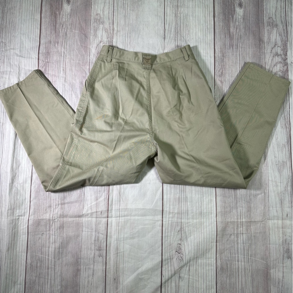 Women’s Vintage Bare Back Wrangler Casual Khaki Western‎ Work Slacks